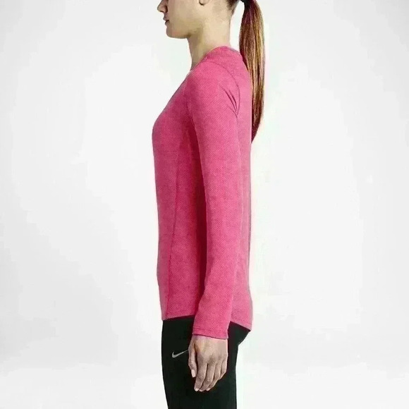 Nike Dri-FIT Contour Women's Long Sleeve Running Training Gym Top - Size Medium - Picture 3 of 5